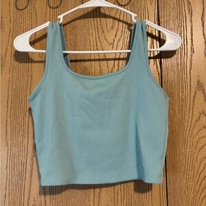 Wild Fable Teal Ribbed Tank Top